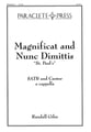 Magnificat and Nunc Dimittis St Pauls SATB choral sheet music cover